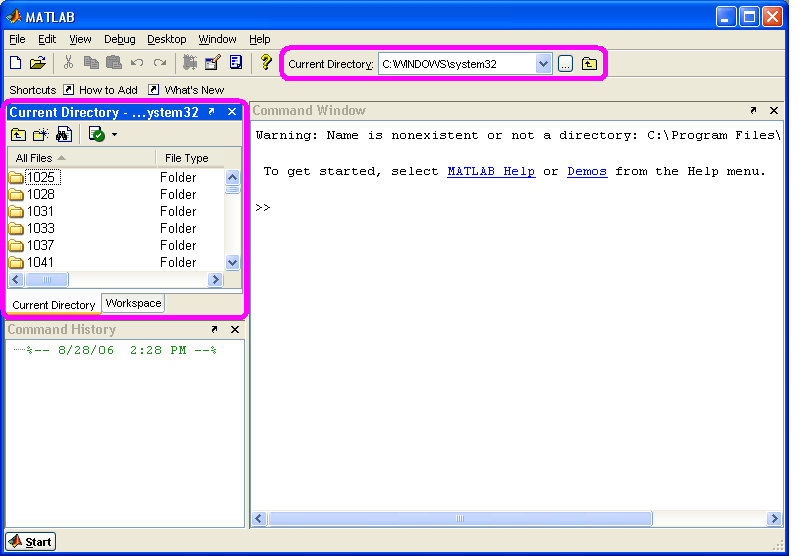 The Current Directory Window